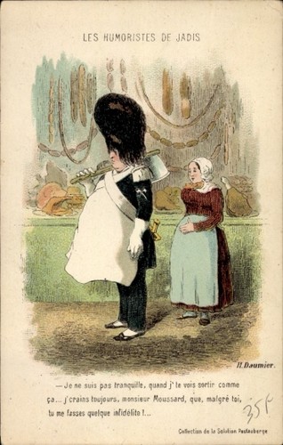 Künstler daumier honoré - ak, daumier,