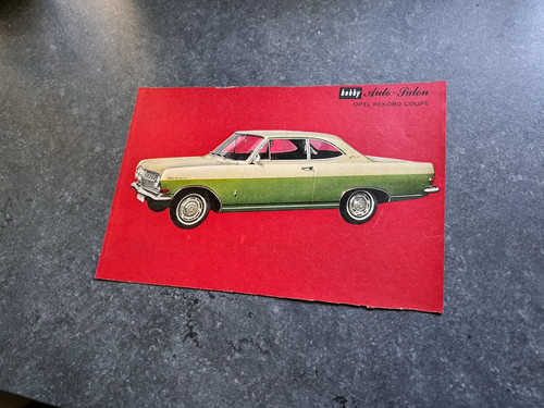 Opel rekord coupe technische - opel,