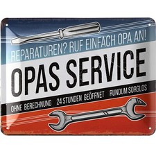 Retro Blechschild OPAS SERVICE