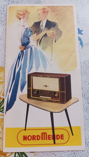 Altes werbeprospekt radio - radio, nord