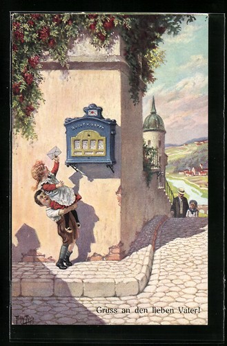 Künstler arthur thiele - künstler-ak,