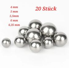20 Stück  Kugellager Kugeln 4-6,35mm Stahlkugeln Ersatzteile  für Fahrrad 