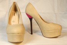 Jumex High Heels Pumps beige elegant stylisch sexy 14cm EU40