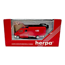 Herpa 043083 Mercedes Sprinter Doka Pritsche der Feuerwehr Doppelkabine H0 OVP