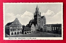 AK STARGARD in Pommern 1940 Markt mit Rathaus und Marienkirche     ( 158041