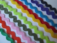 6/50 METER Zackenlitze Borte Weiß Rot Gelb 5mm Zick zack Spitze Kostenlos