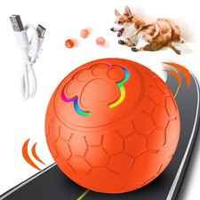 Hundespielzeug Ball Interaktives Hunde Ball Spielzeug USB Wiederaufladbar Str...