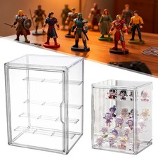 Acryl Vitrine für Sammlerstücke Schaukasten Vitrine 4 Stufen Staubdichte Vitrine