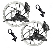 Set Sram MAVEN Silver Stealth Bremsen + HS2 Bremsscheiben Disc 6 Loch schwarz