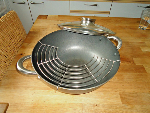 Große wok pfanne - große, wok-pfanne