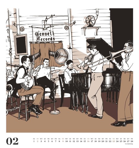 Wandkalender dumont jazz 2025 - wandkalender,