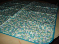 sommerliche Anemonen Landhausdecke/ Tischdecke ca.80/80 cm Schweizer Qualität BW