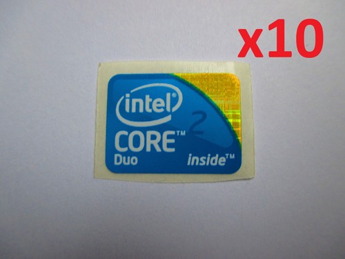 10x intel core duo sticker - intel, 2