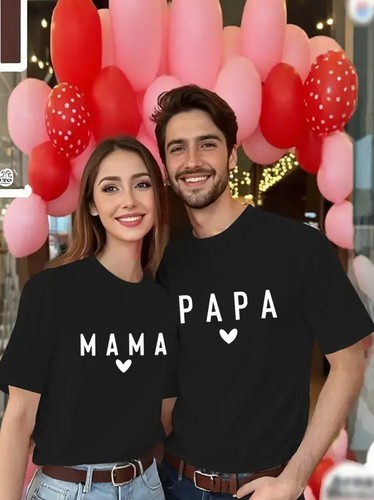 Mama papa pärchenshirts - mama,