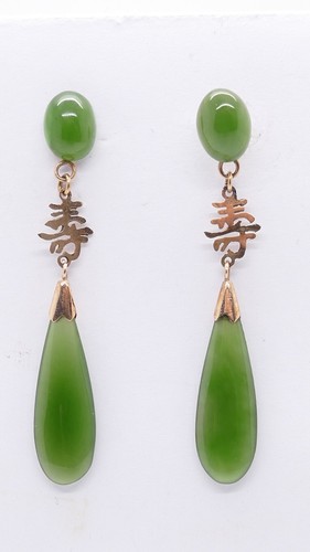 Antike china jade ohrringe - jade,