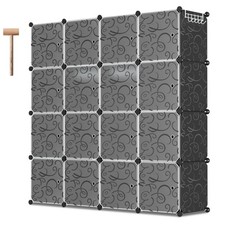 DIY Kleiderschrank 12/16/20 Würfel mit Türen Multifunktionsregal Steckregal