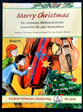 Bugert: Merry Christmas, für 2 Kontrabässe + CD (FH 3299)