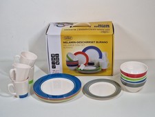 Camp4 Burano Geschirrset Bunt 16tlg Camping Melamin NEUWERTIG 3 TELLER FEHLEN!