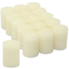 15 Stück Rustik Stumpenkerzen 80x58 mm Rustic Kerzen  2. Wahl - Elfenbein