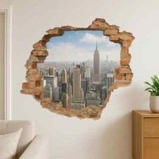 3D Mauerloch Wandtattoo – Coole Illusion für Wand, Flur & Jugendzimmer