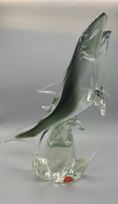Murano Glas Hai 32 cm massiv