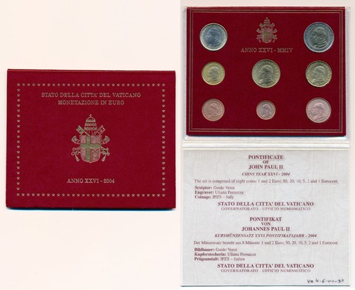 Vatikan kms 2004 unc - kms,