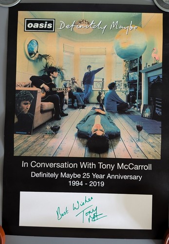 Oasis poster signiert von - signiert, tony
