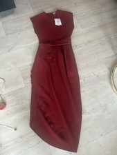 Zara Collection Kleid M Dunkelrot Neu Mit Etikett
