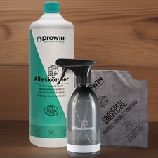 proWIN Alleskönner 1000ml Allrounder Set + Duo Sprühflasche + Universaltuch