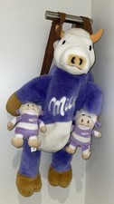 MILKA Plüsch-Rucksack Kinder-Rucksack mit 2 Mini-Kühen