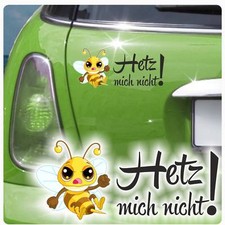 Autoaufkleber Hetz mich nicht Böse Hornisse Biene Wespe Aufkleber Sticker DA334 