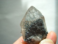 Klarer rauchquarz kristall - kristall, mit