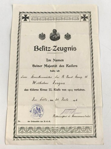 Preussen besitz zeugnis - preussen,,