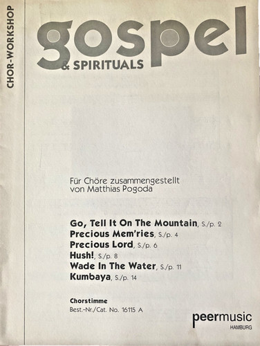 Gospel spirituals für - gospel, &