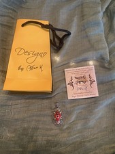 ALAN K Designer Anhänger aus Murano-Glas Millefiori 925er Silber  Italien Neu