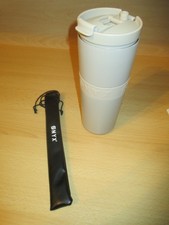 Thermobecher 1700 ml Beige mit 2 Strohhalmen