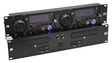 Omnitronic XDP-3002 Dual-CD-/MP3-Player DJ-Mix Doppel-Player Rack Audio-Player