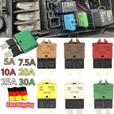 Auto Sicherungsautomat Rücksetzbar 12V/24V Leistungsschalter Werkzeug 5~30A Neu