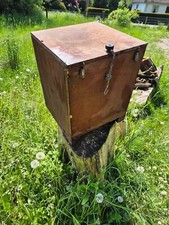 Alte Holzkiste Holzkoffer Werkzeugkiste Maschinenkiste Truhe Eigenbau gebraucht