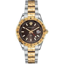 Versace V11040015 Hellenyium Brown Dial Two-tone Men's Watch