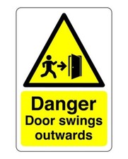 Gefahr Tür schwingt nach