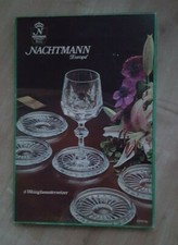 Bleikristall -Nachtmann - Glasuntersetzer 6 tlg. Ø  10 cm  neu in OVP 