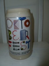 Oktoberfest Bierkrug 1L Sammlerkrug München 1991 signiert Bayern