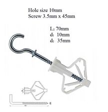 Gipskartonplatte Hohlraum Wand Schwerlast Befestigungen Stecker Haken Deckenschrauben 3,5 mm