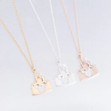 Damen Halskette Kette Schloss