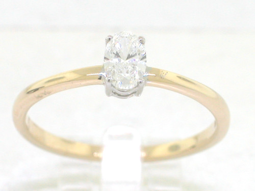Diamant ring 750 - gelbgold, 18kt