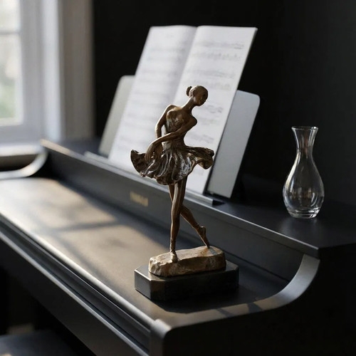 Premium bronzefigur ballerina - premium,