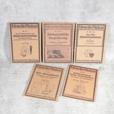 Konvolut alte Lehrmeister Bücherei Holzschnitt aus 1920er Jahre Vintage Sammler