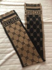 Gucci Schal 160 x 25 cm Braun - Schwarz GG