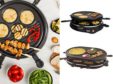 TRISTAR Raclettegeräte & Grillplatte für 6-8 Personen Crepesmaker Raclet Raklett